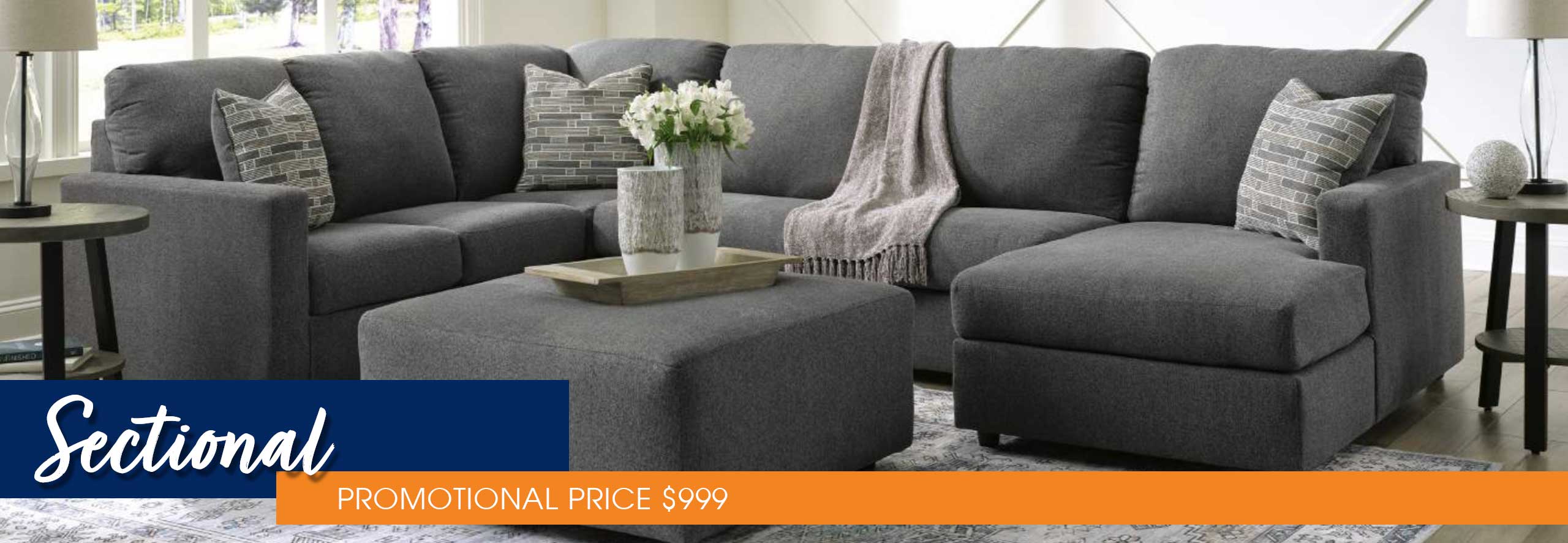 Sectional - Promo Price $999 - Shop In-Store