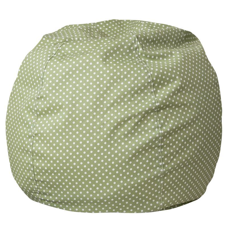 Flash Furniture - Small Bean Bag Chair - Green Dot