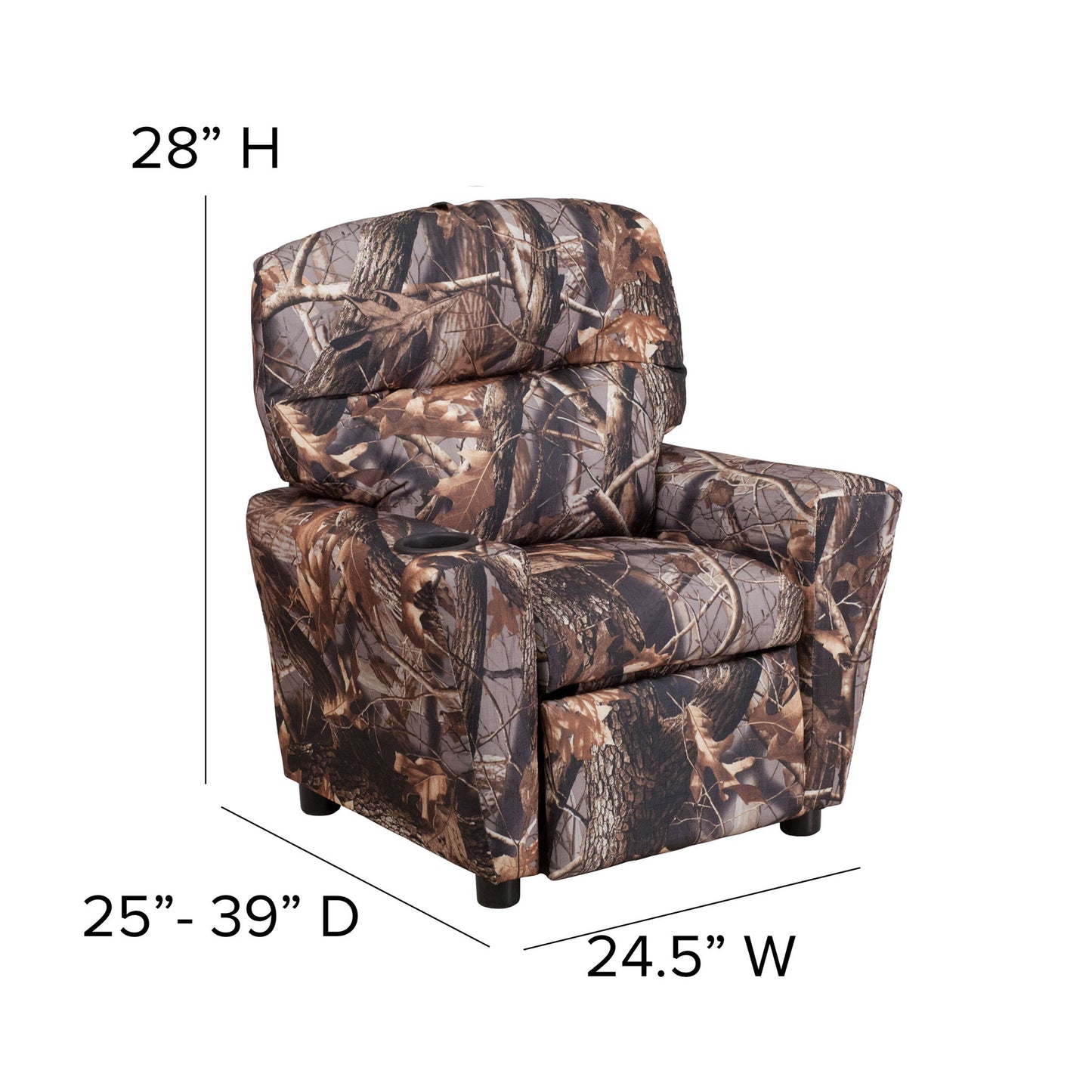 Flash Furniture - Kid's Recliner - Camouflaged