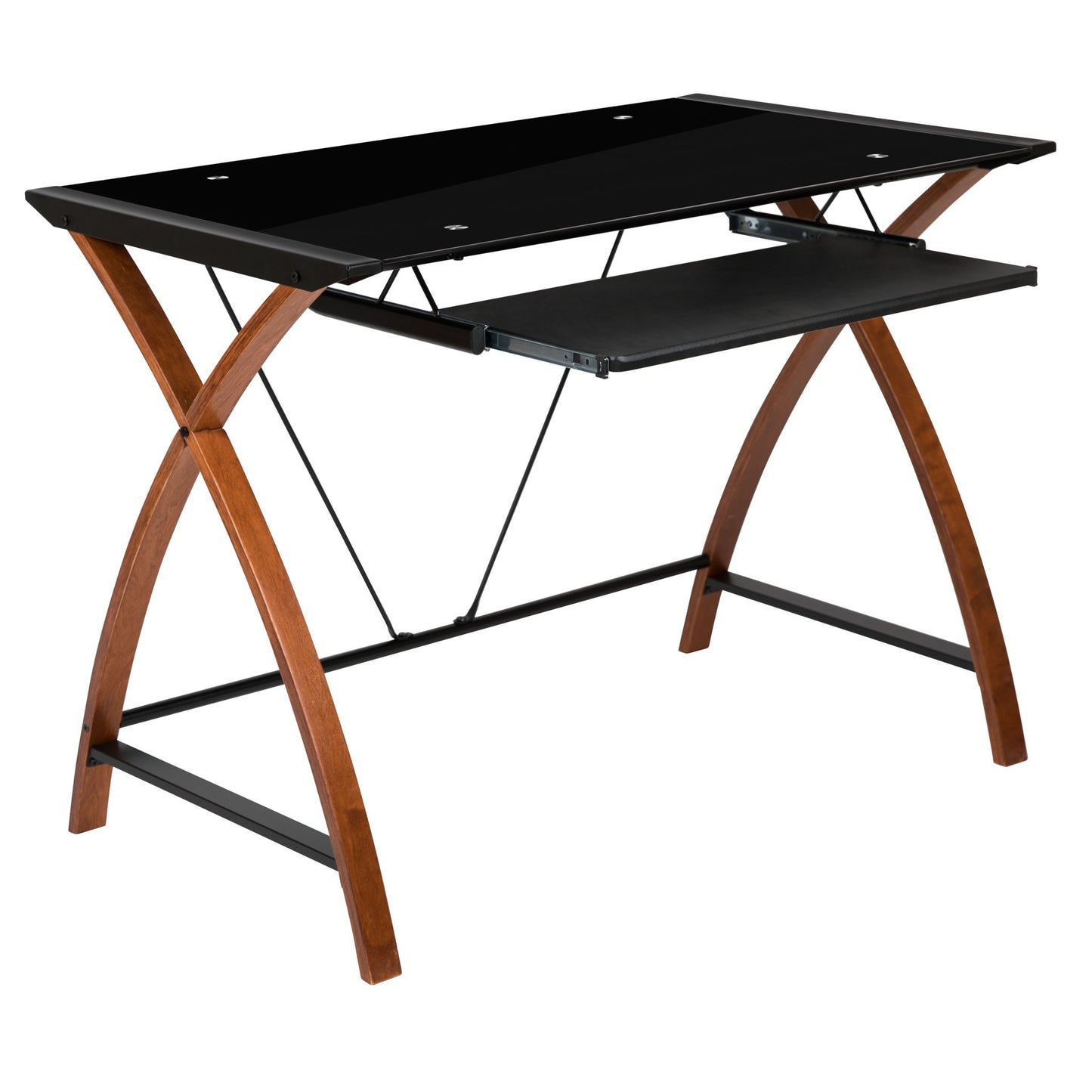 Flash Furniture - Computer Desk With Pull-Out Tray - Black