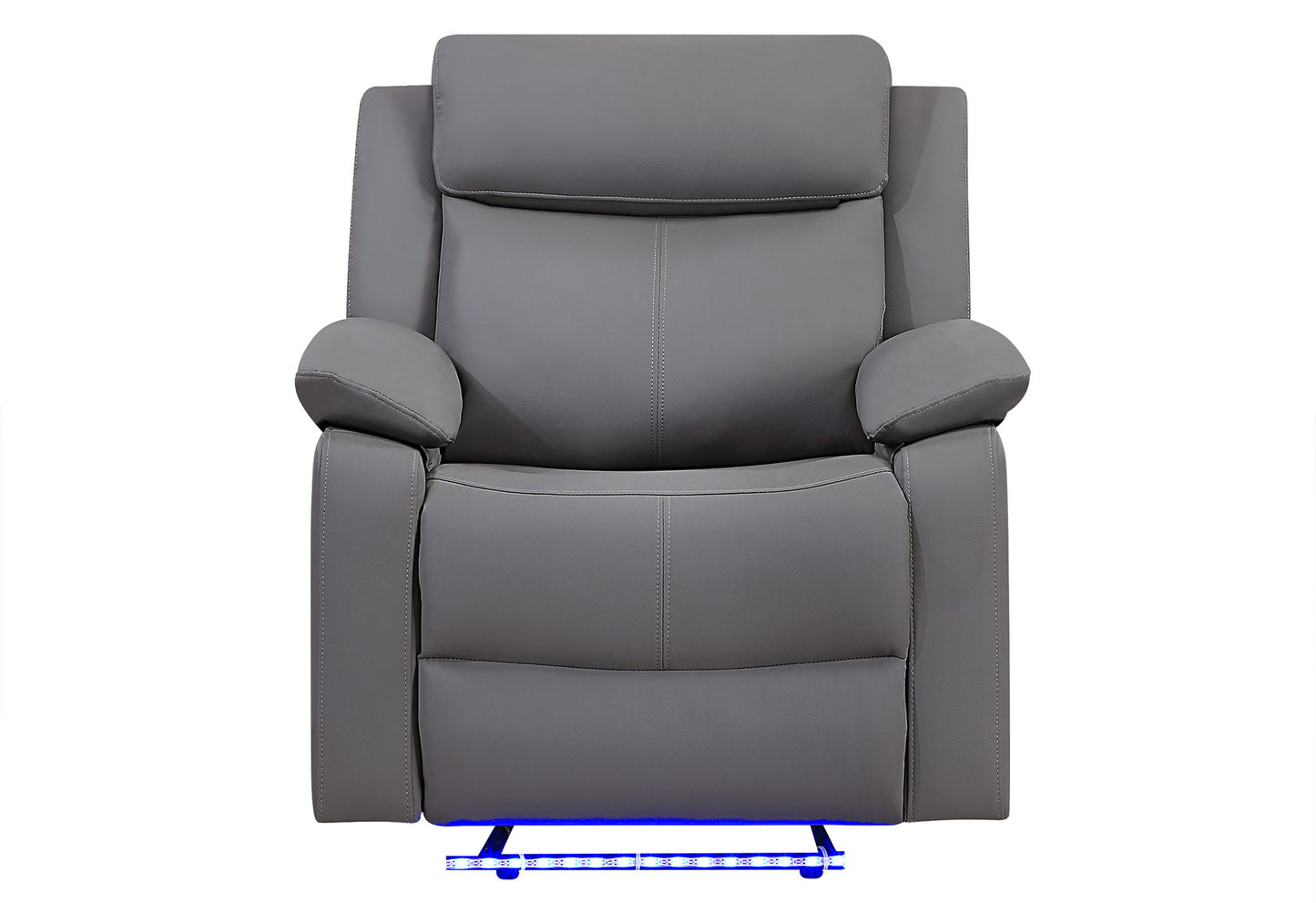 U6026 - Glider Recliner With LED - Gray