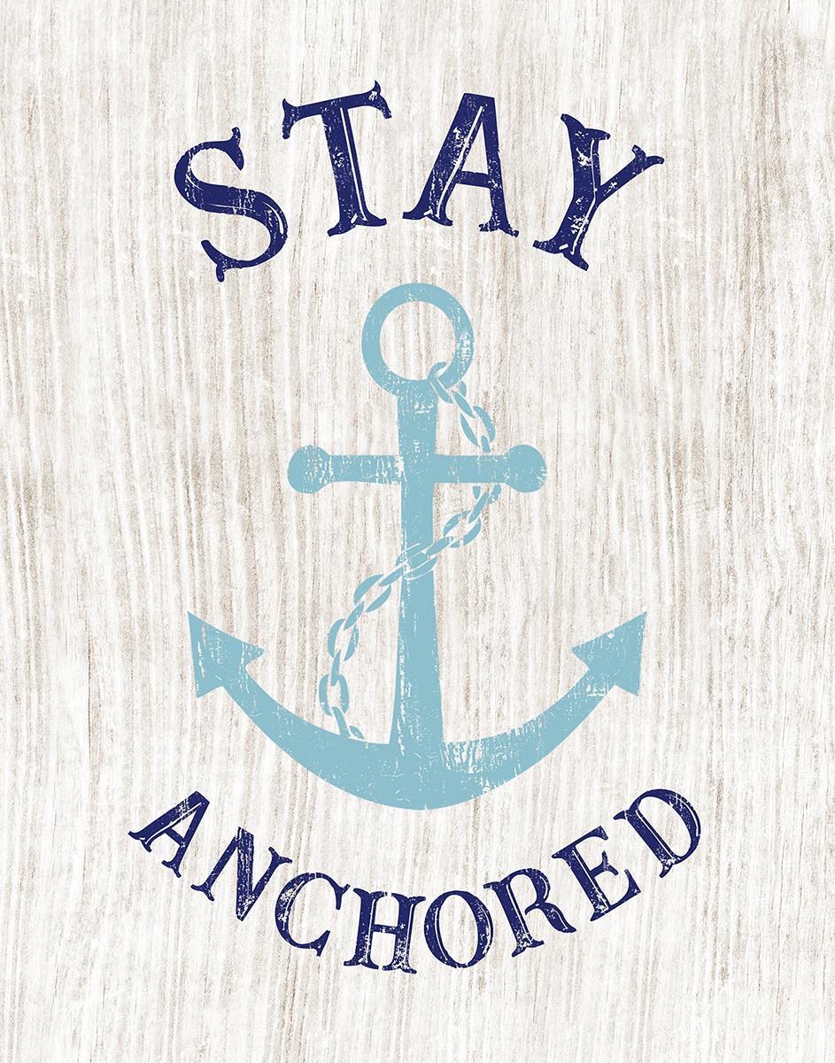 Stay Anchored By Cad Designs (Framed) - Beige