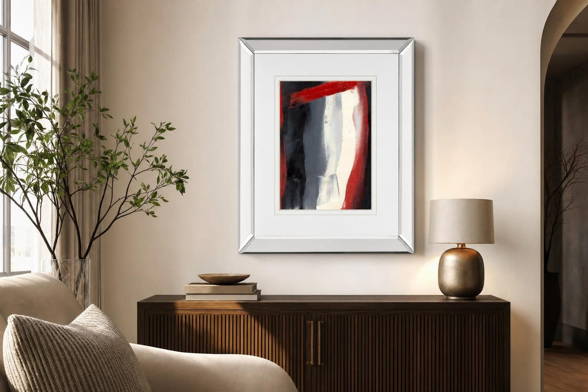 Red Streak II By Sharon Gordon - Dark Gray