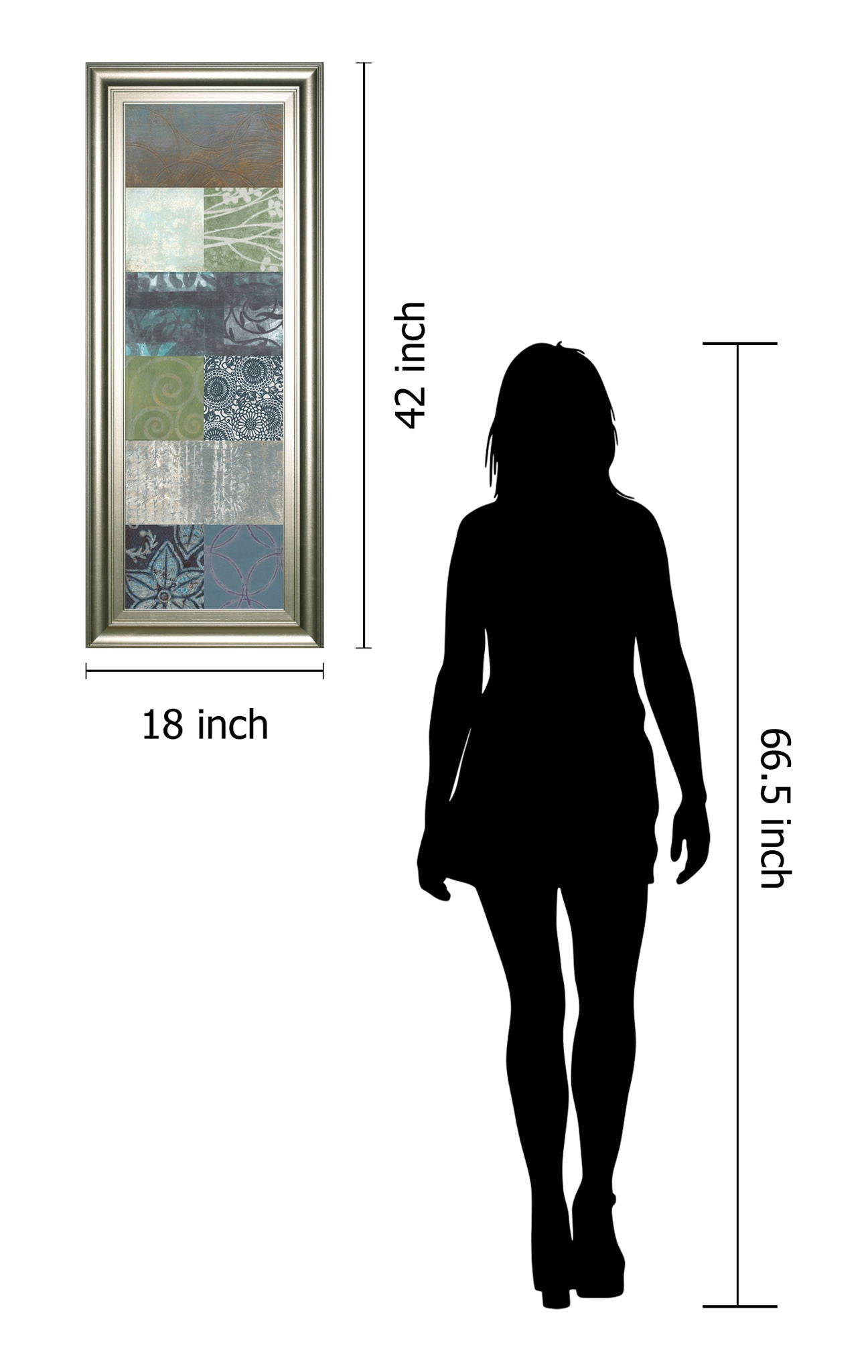 Zen Panel Il By Vision Studio - Framed Print Wall Art - Dark Gray