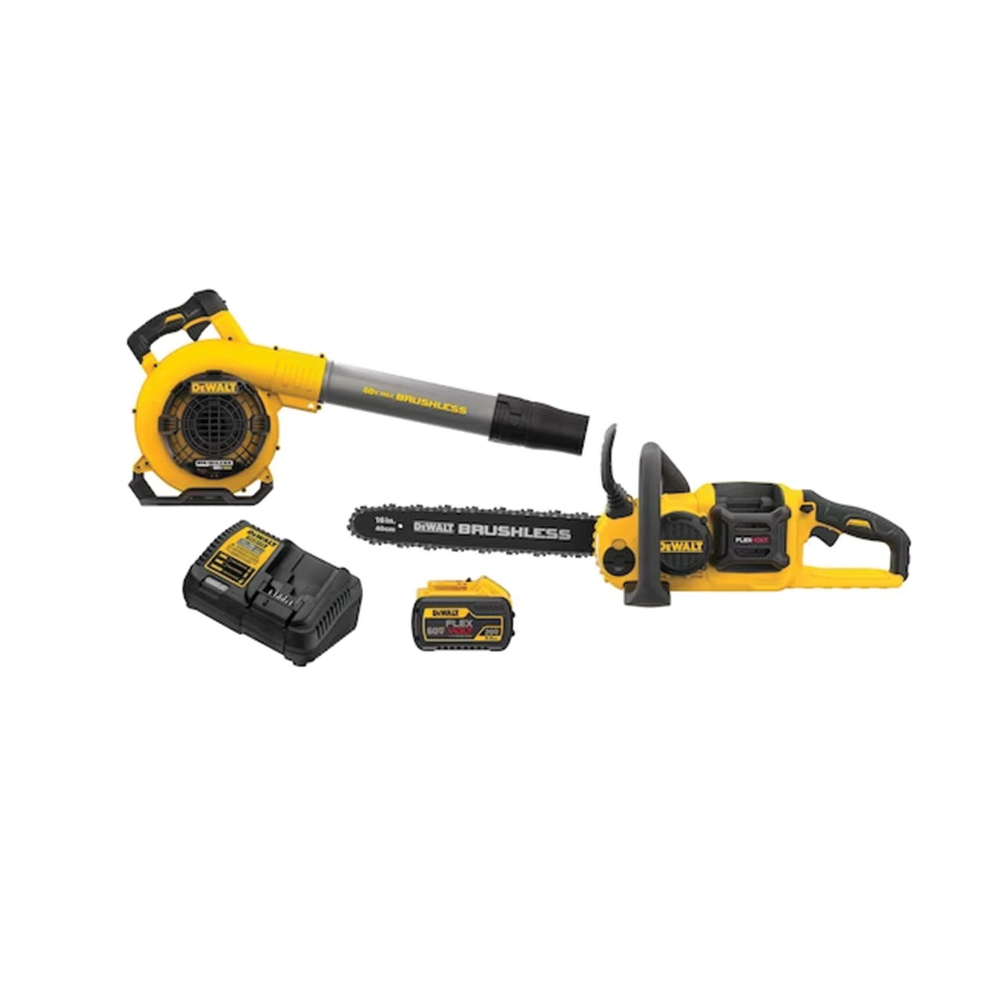 Dewalt - 60 Max Volt Chainsaw With Blower Kit - Yellow / Black