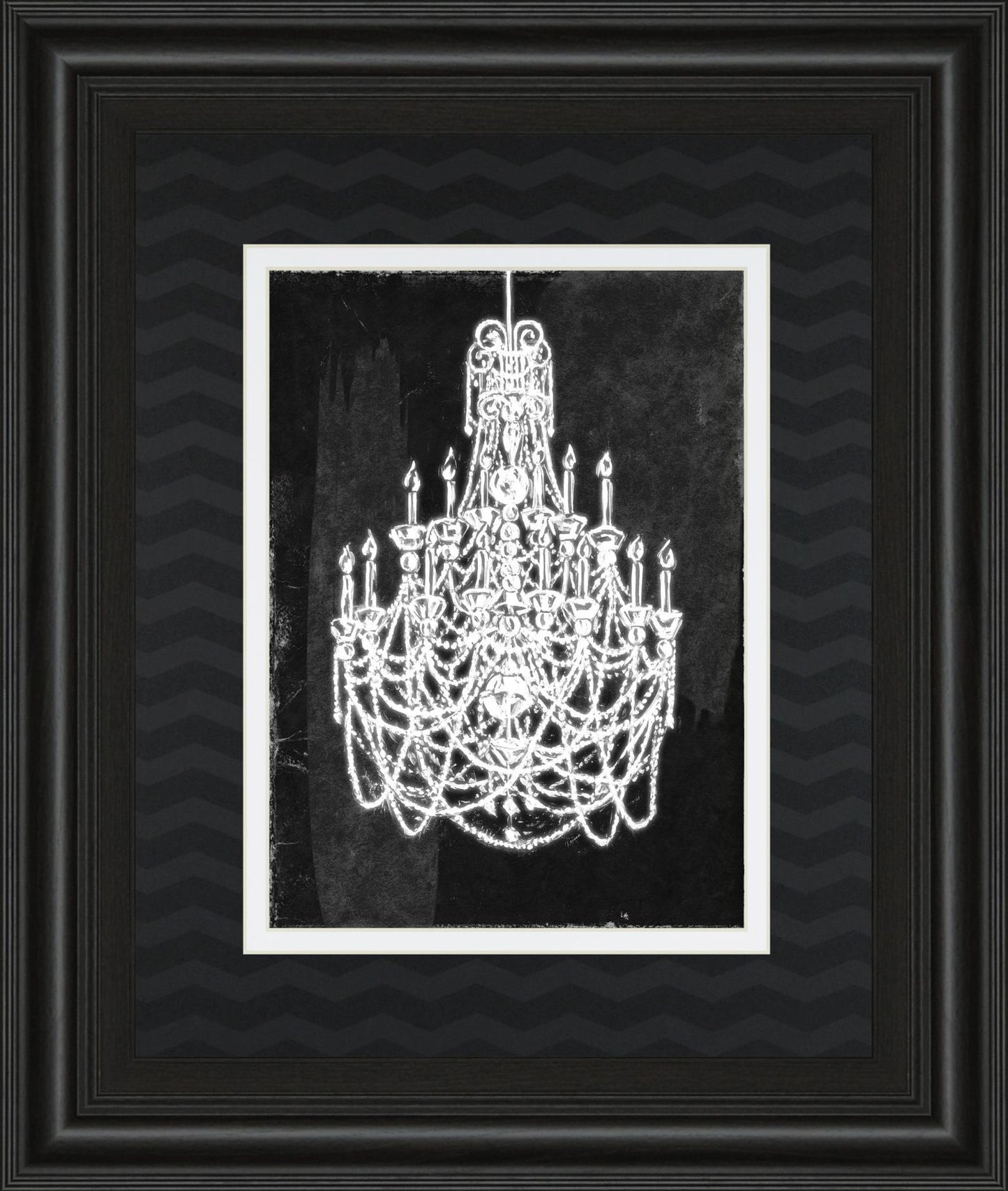 Luminous Twilight - 34" x 40" Framed Wall Art - Black