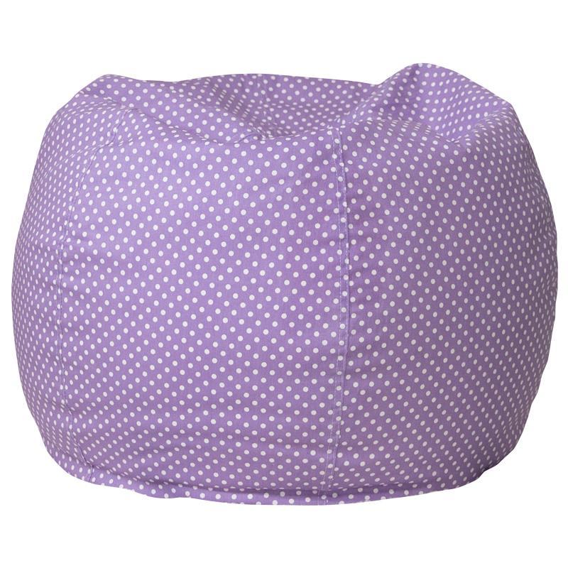 Flash Furniture - Small Bean Bag Chair - Purple Dot