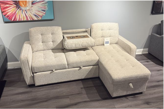 U0707 - Reversible Sofa Bed - Dark Brown