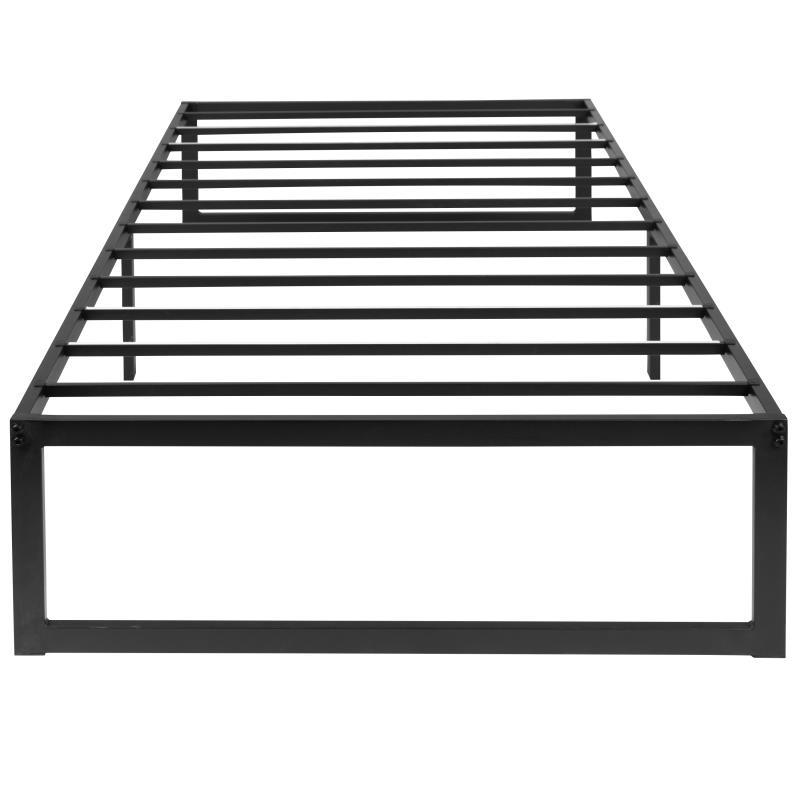 Flash Furniture - Twin Size 14" Metal Bed Frame - Black