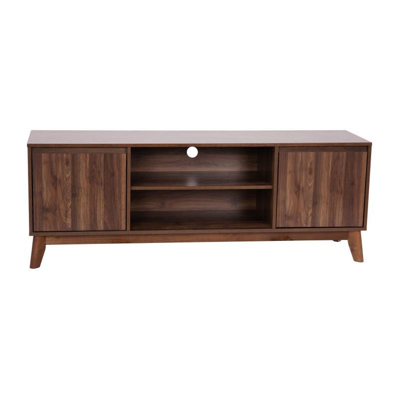 Flash Furniture - 60" Dual Door TV Stand - Walnut