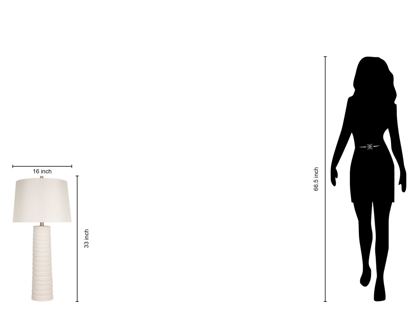 "Calming Flow" Ceramic Table Lamp (Set of 2) - Textured White