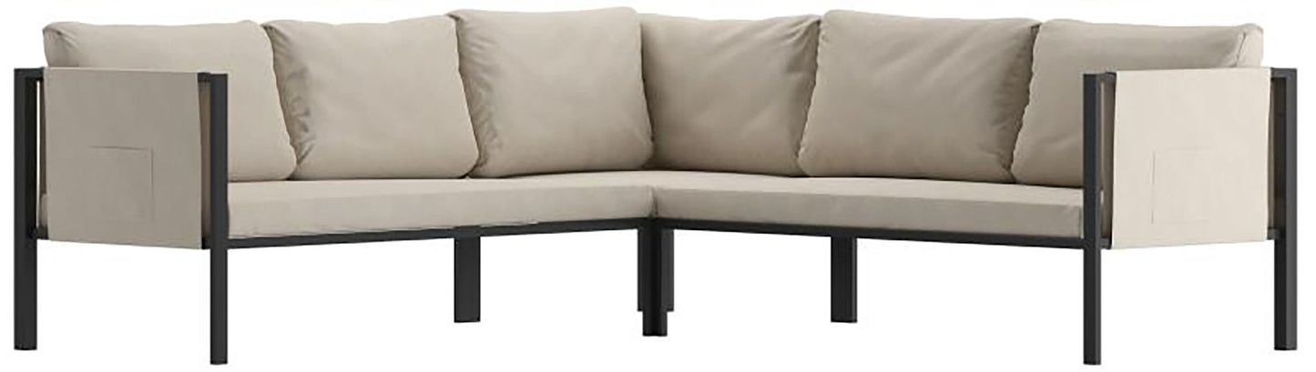 Flash Furniture - Patio Sectional - Gray