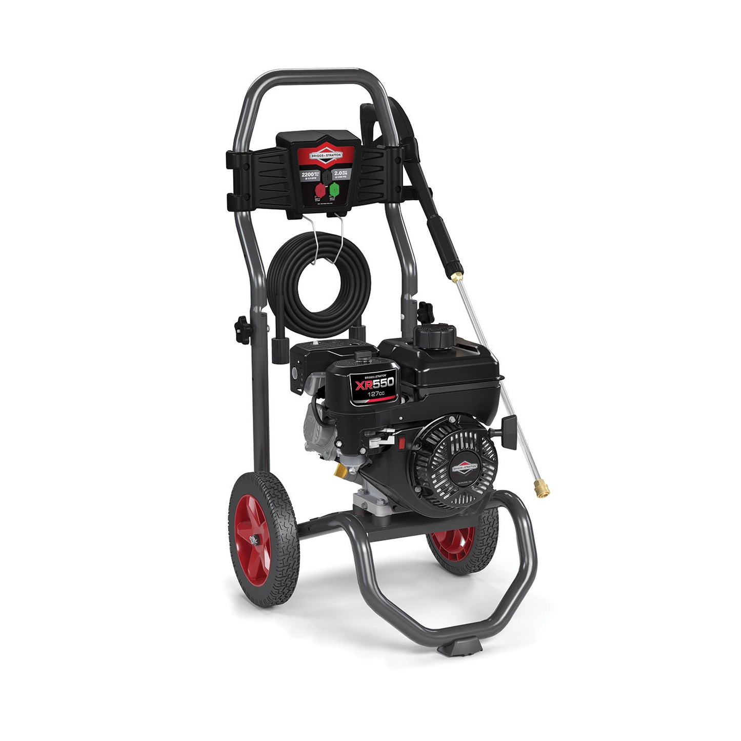 Briggs & Stratton - Gas Pressure Washer 2200 PSI, Axial Pump, 25' Hose - Black