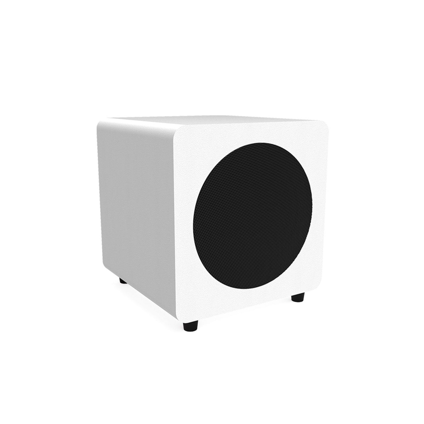 Kanto - Pure 8" Sealed Powered Subwoofer With RCA Cable - Matte White