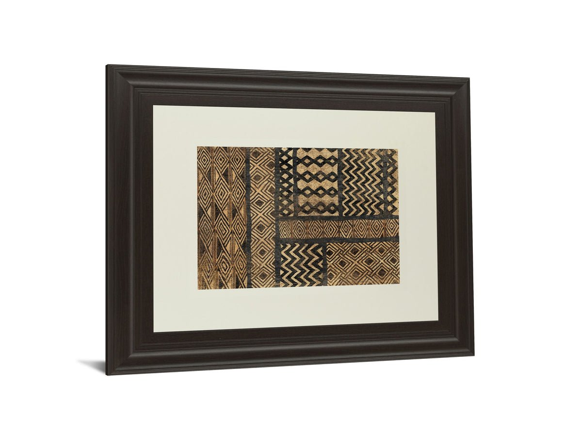 Kuba Abstract By Sue Schlabach - Framed Print Wall Art - Light Brown