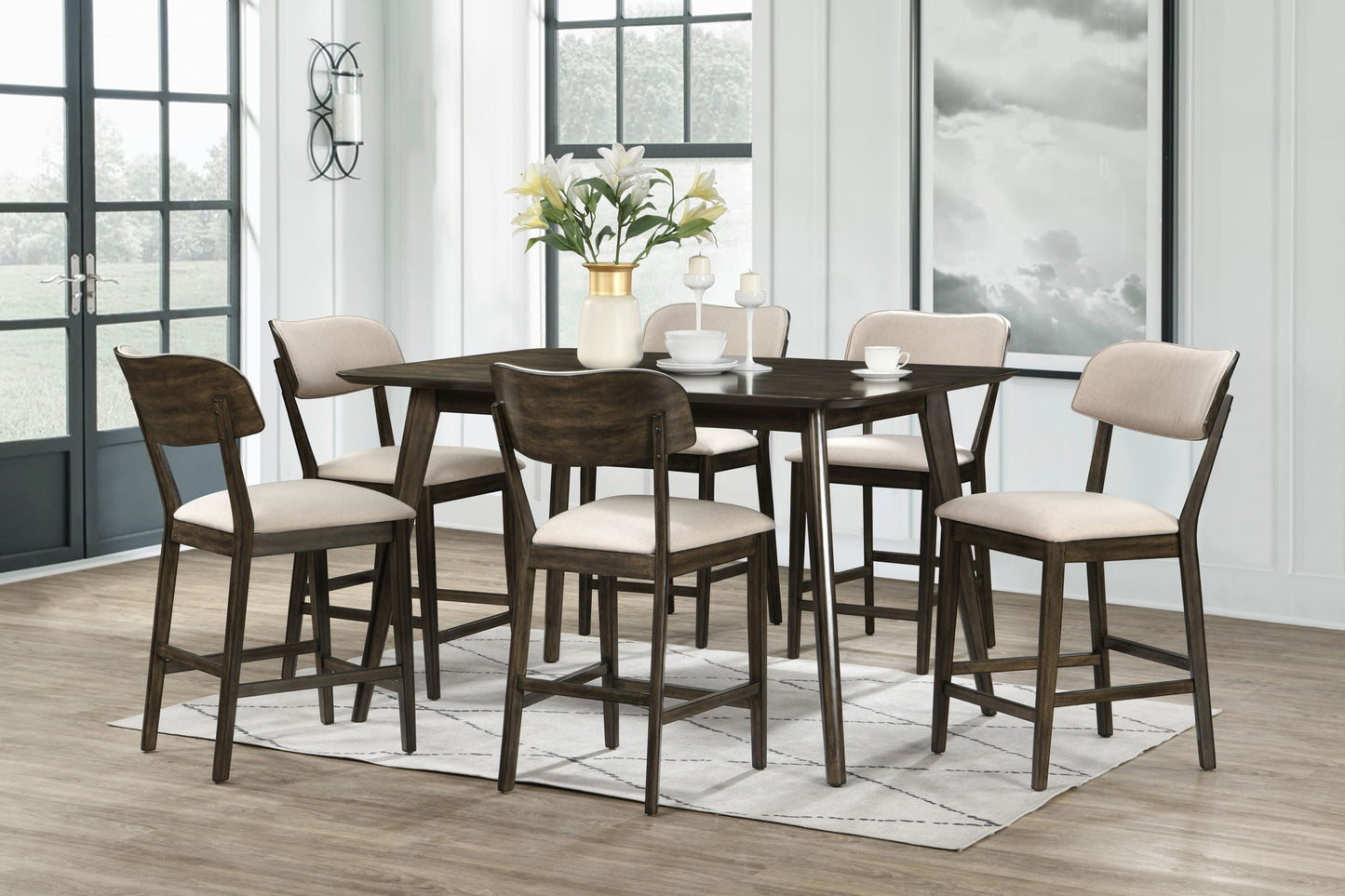 Rex - 60" Counter Height Table Set