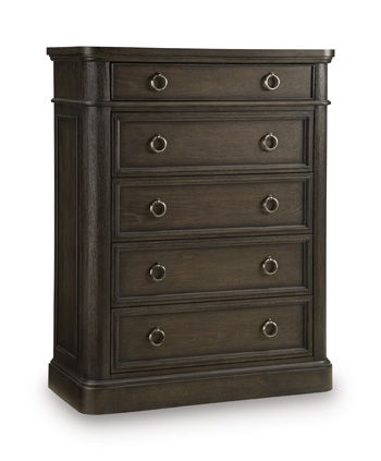 Wickenger - Five Drawer Chest - Dark Brown