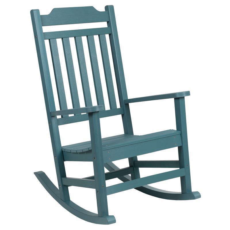 Flash Furniture - All Weather Rocking Chair - Teal