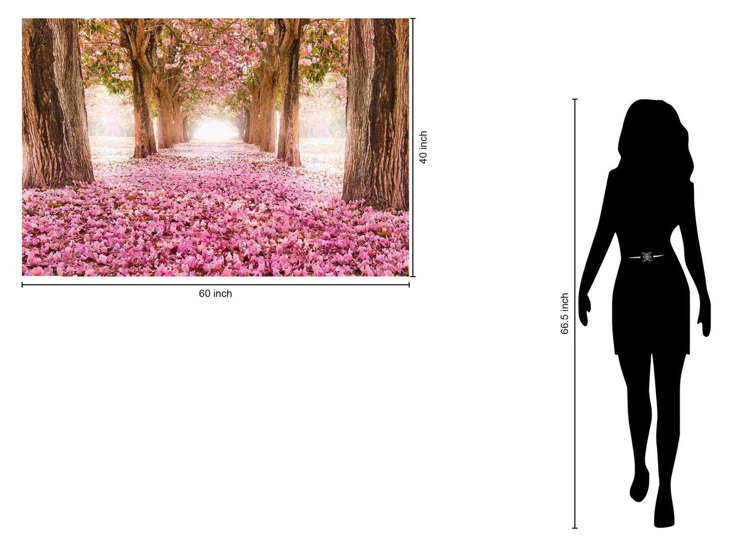 Floating Tempered Glass With Foil All In Rose - Pink