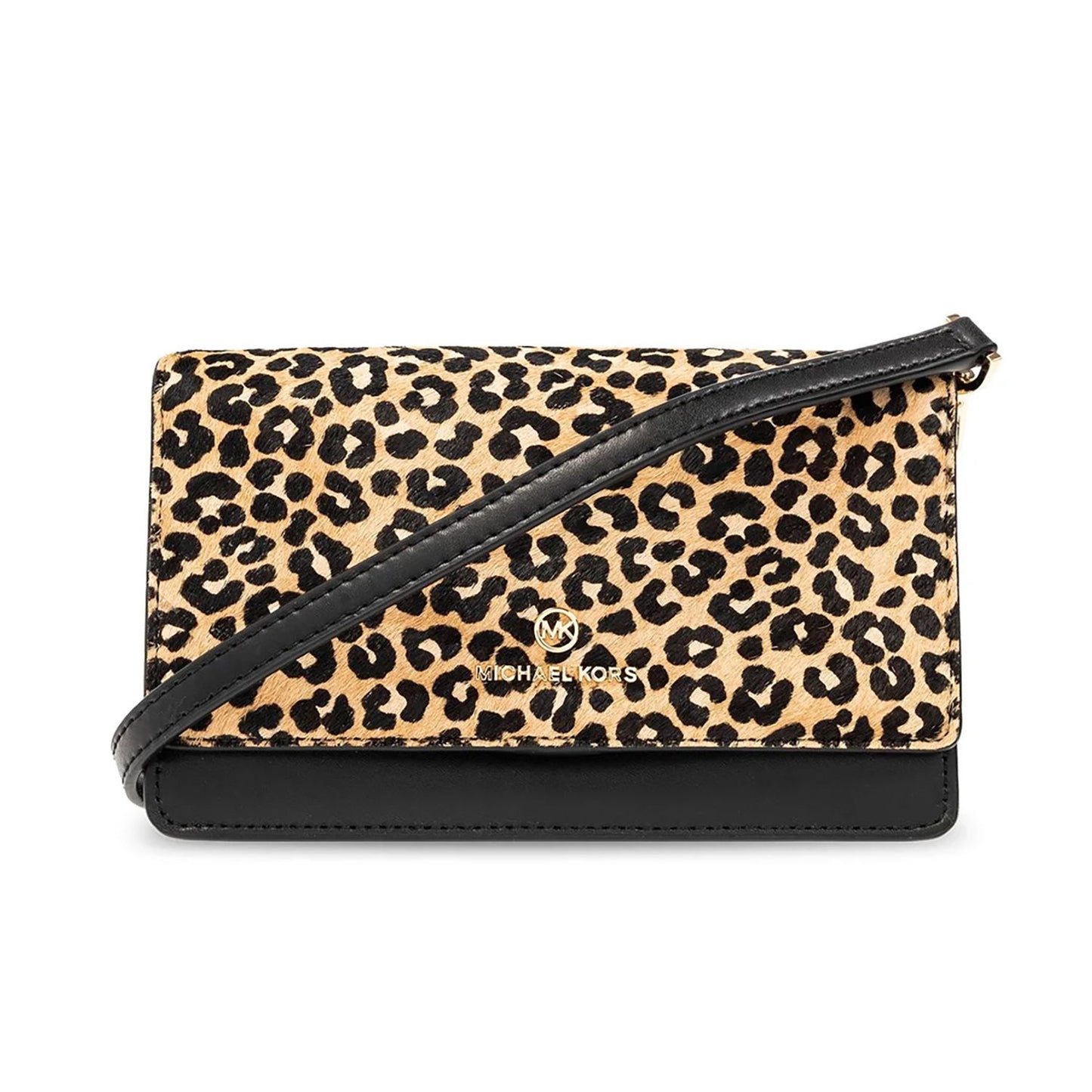 Michael Kors - Leopard Print Jet Set Small Crossbody - Beige
