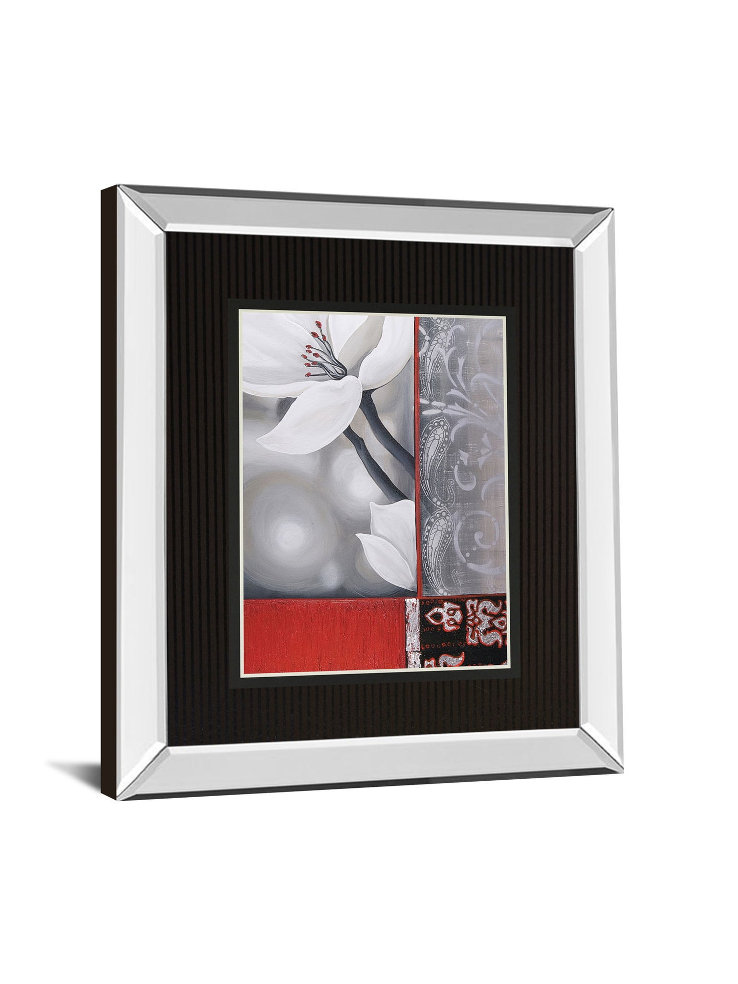 Bohemia Flora By Jasmin Zara Copley - Mirror Framed Print Wall Art - Dark Gray