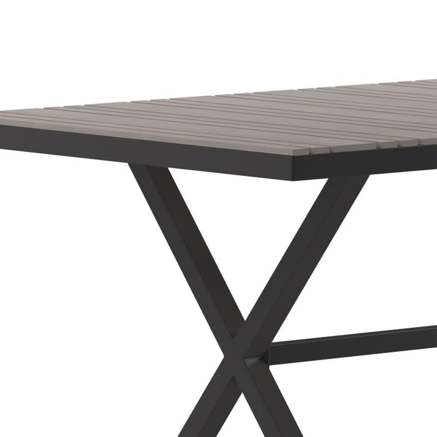 Flash Furniture - X Frame Patio Table - Gray