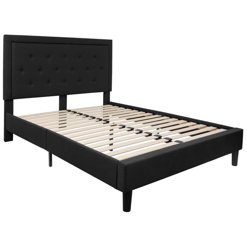 Flash Furniture - Queen Size Roxbury Platform Bed Frame - Black