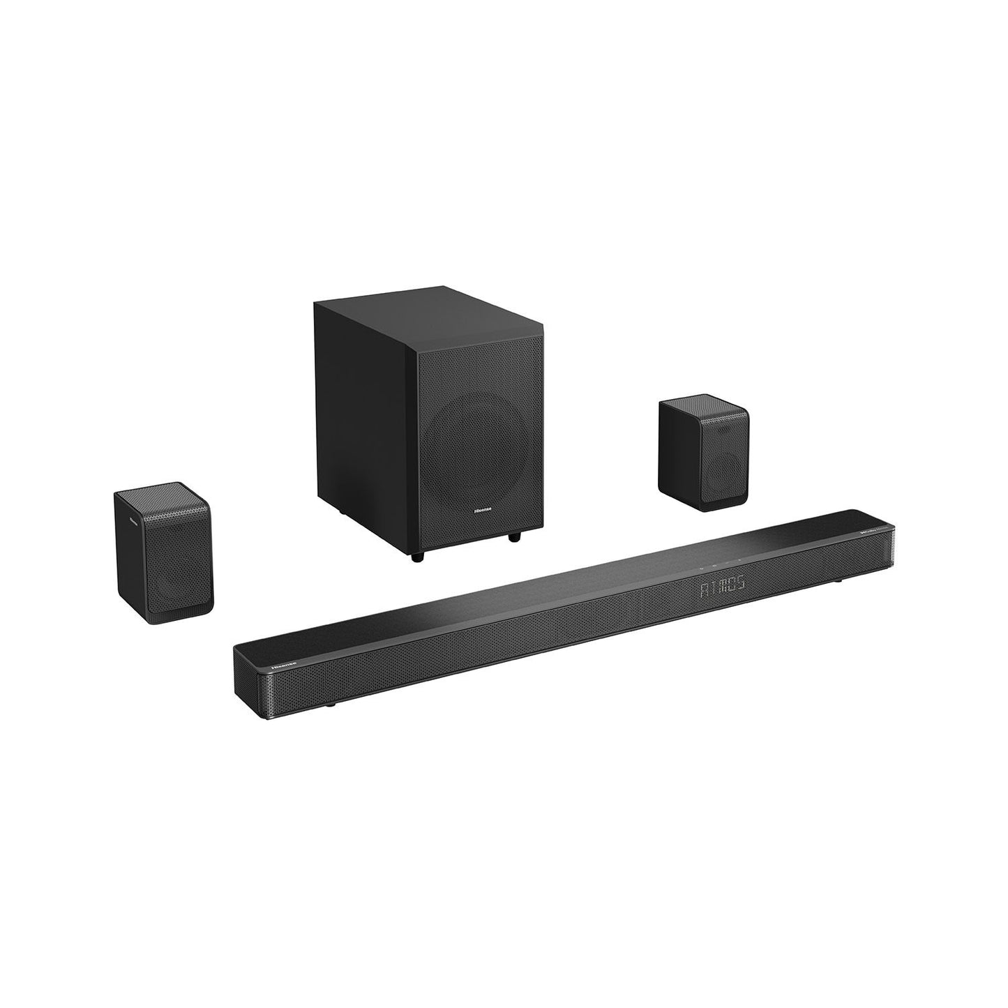 Hisense - 5.1.2 Channel 560W Soundbar, Dolby Atmos - Black