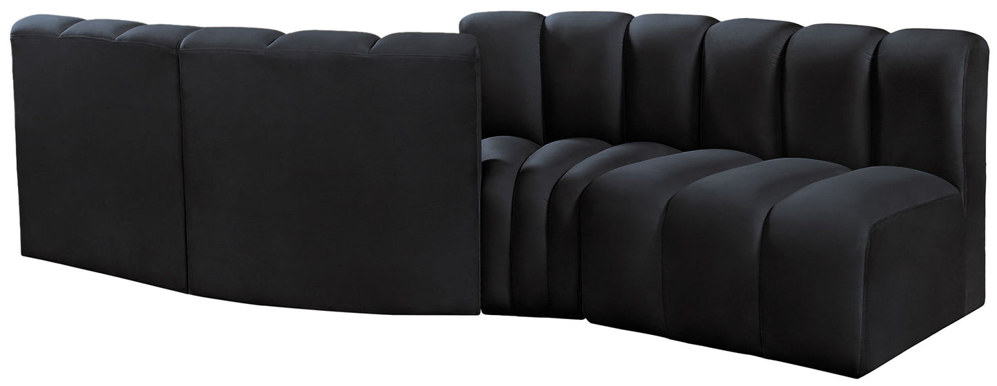 Arc - Velvet 4 Piece Sofa