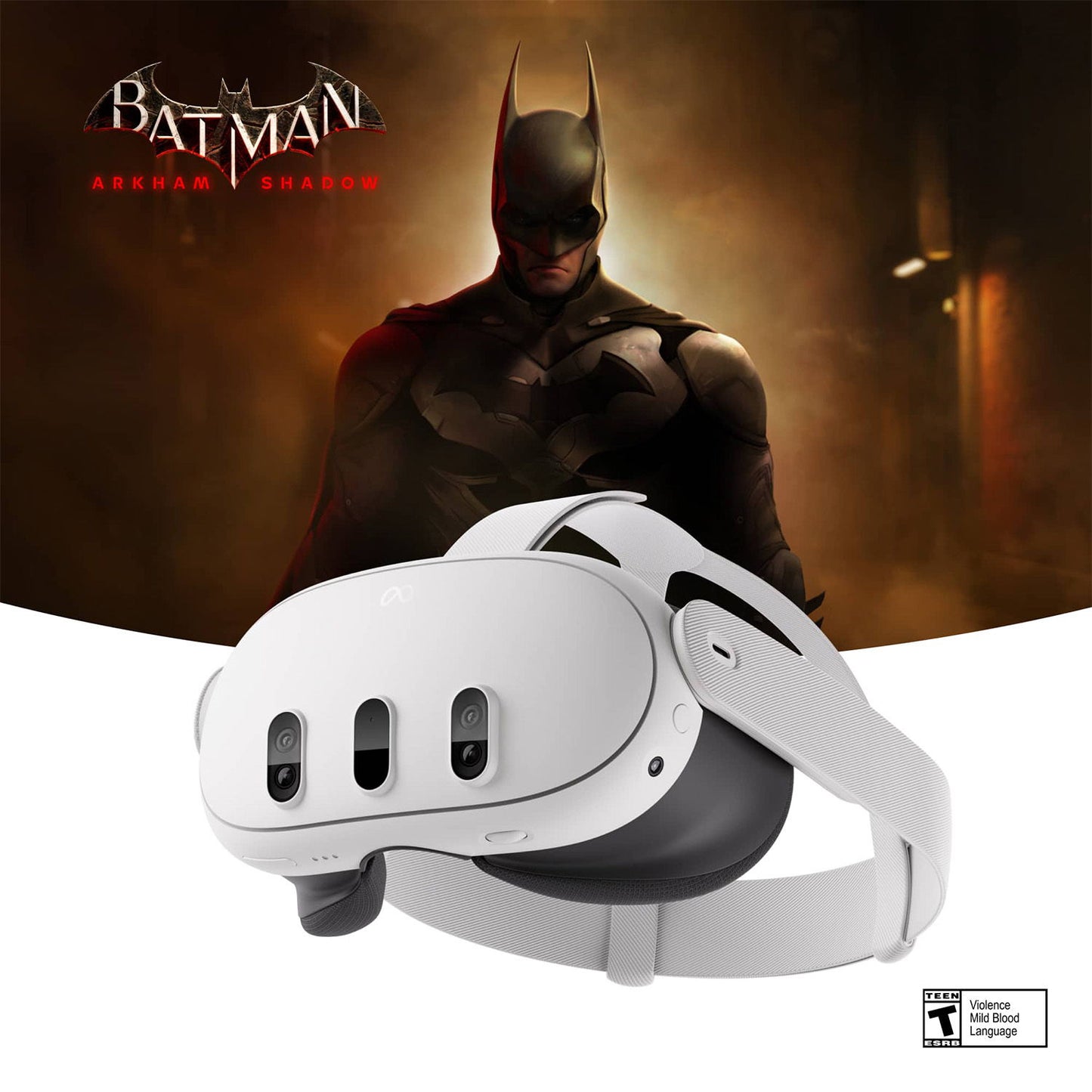 Oculus - MetaQuest 3, 512GB Virtual Reality Headset With Batman Arkham Shadow - White