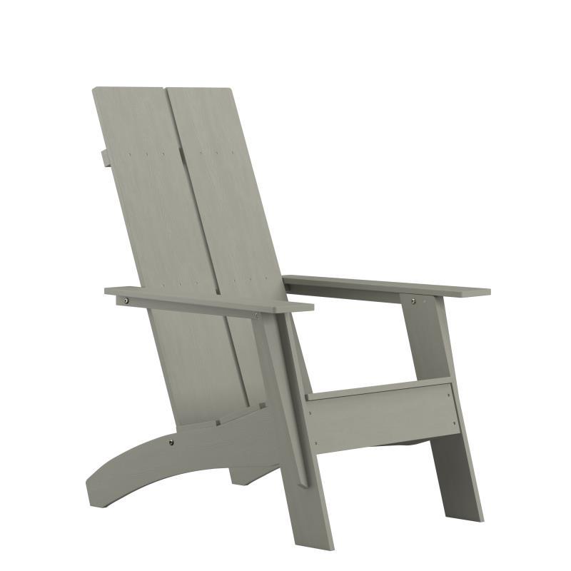 Flash Furniture - All Weather Adirondack Chair - Gray