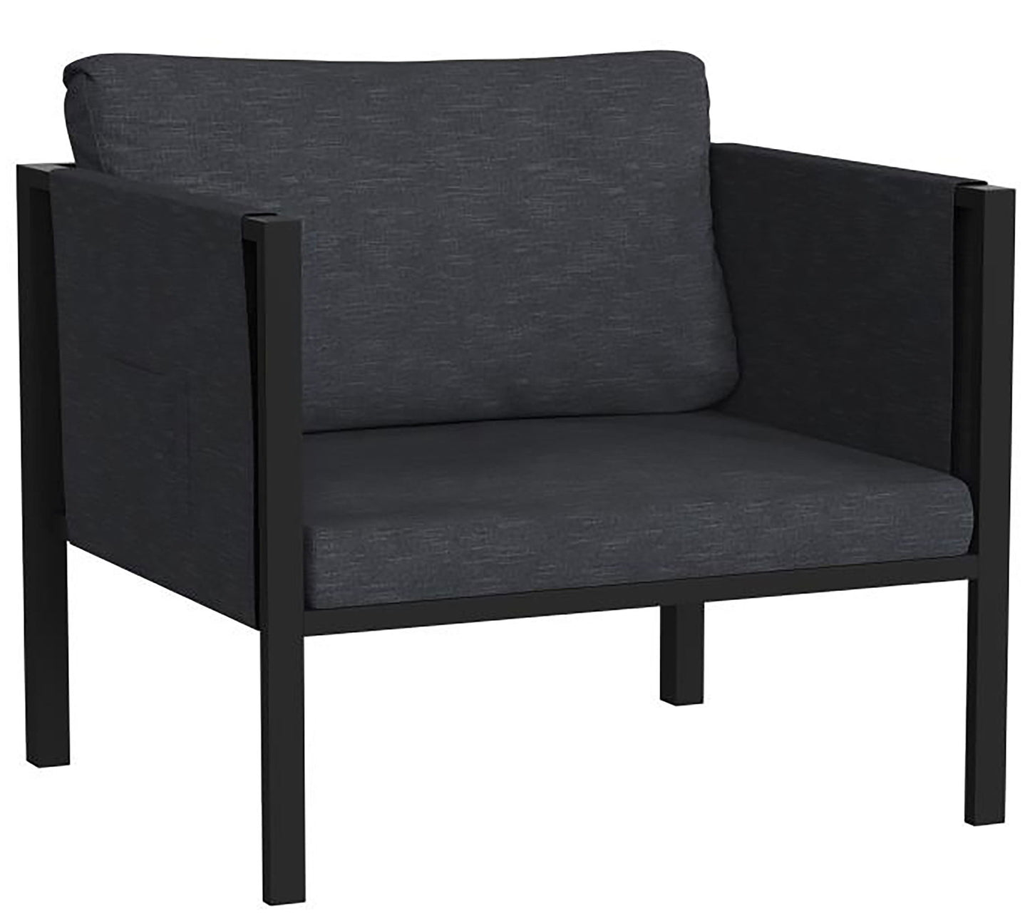 Flash Furniture - Patio Chair - Charcoal