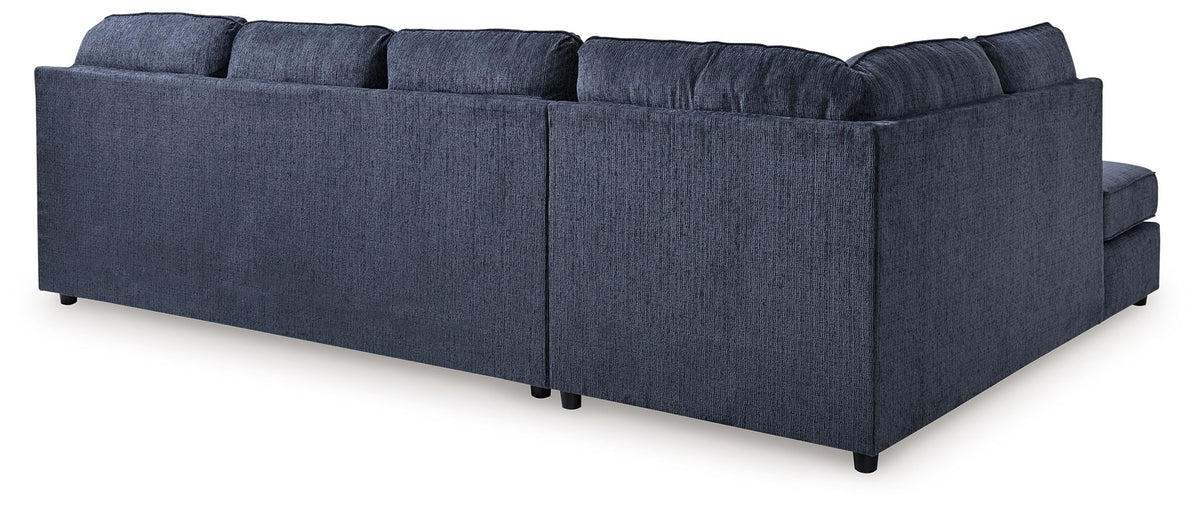 Albar Place - 2-Piece Sectional With Raf Sofa Chaise - Cobalt