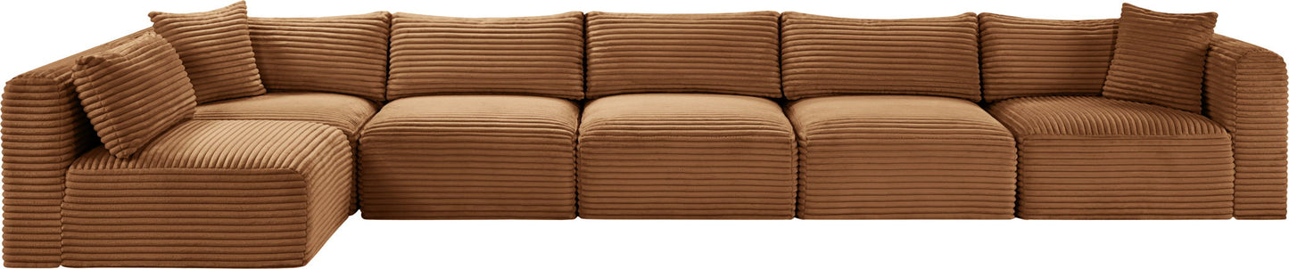Shaggy - Fabric 6 Piece Modular Sectional