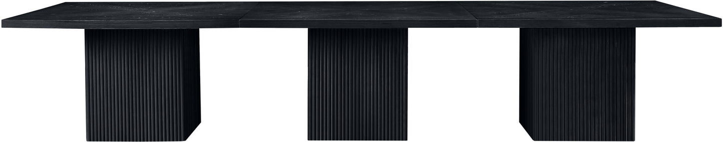 Belinda - Wood Mid-Century Modern Modular Dining Table - Black