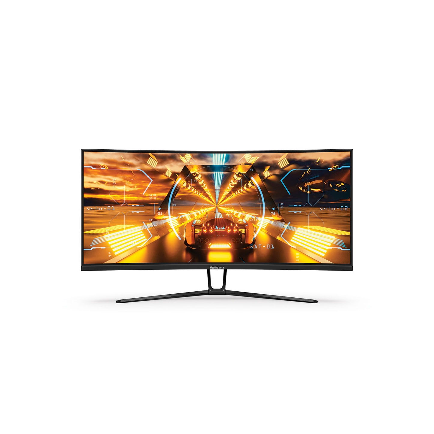 Westinghouse, 34" Curved Gaming Monitor, 144Hz, 2xHDMI/1xDP/2xUSB-C - Black