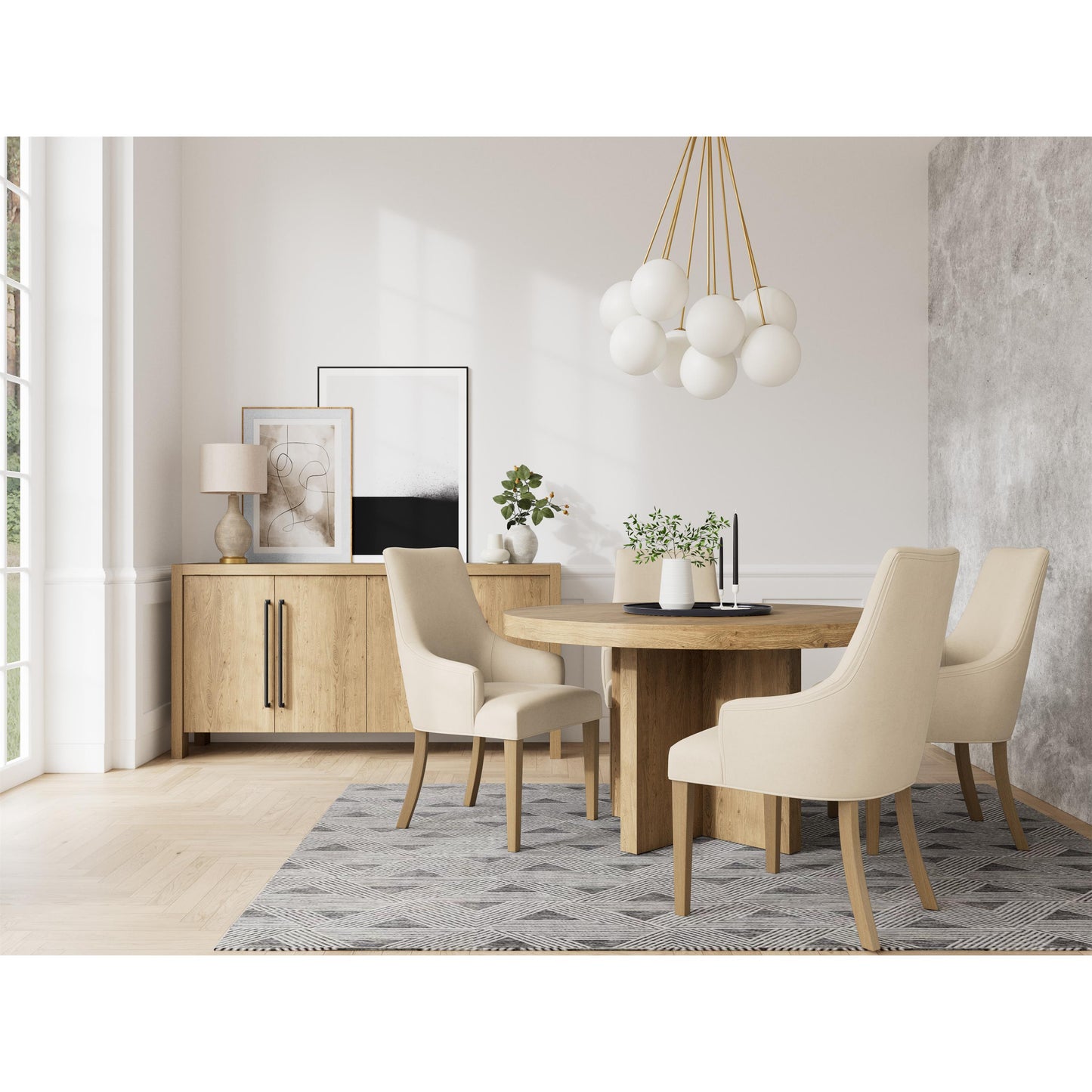 Davie - Round Dining Table - Brown