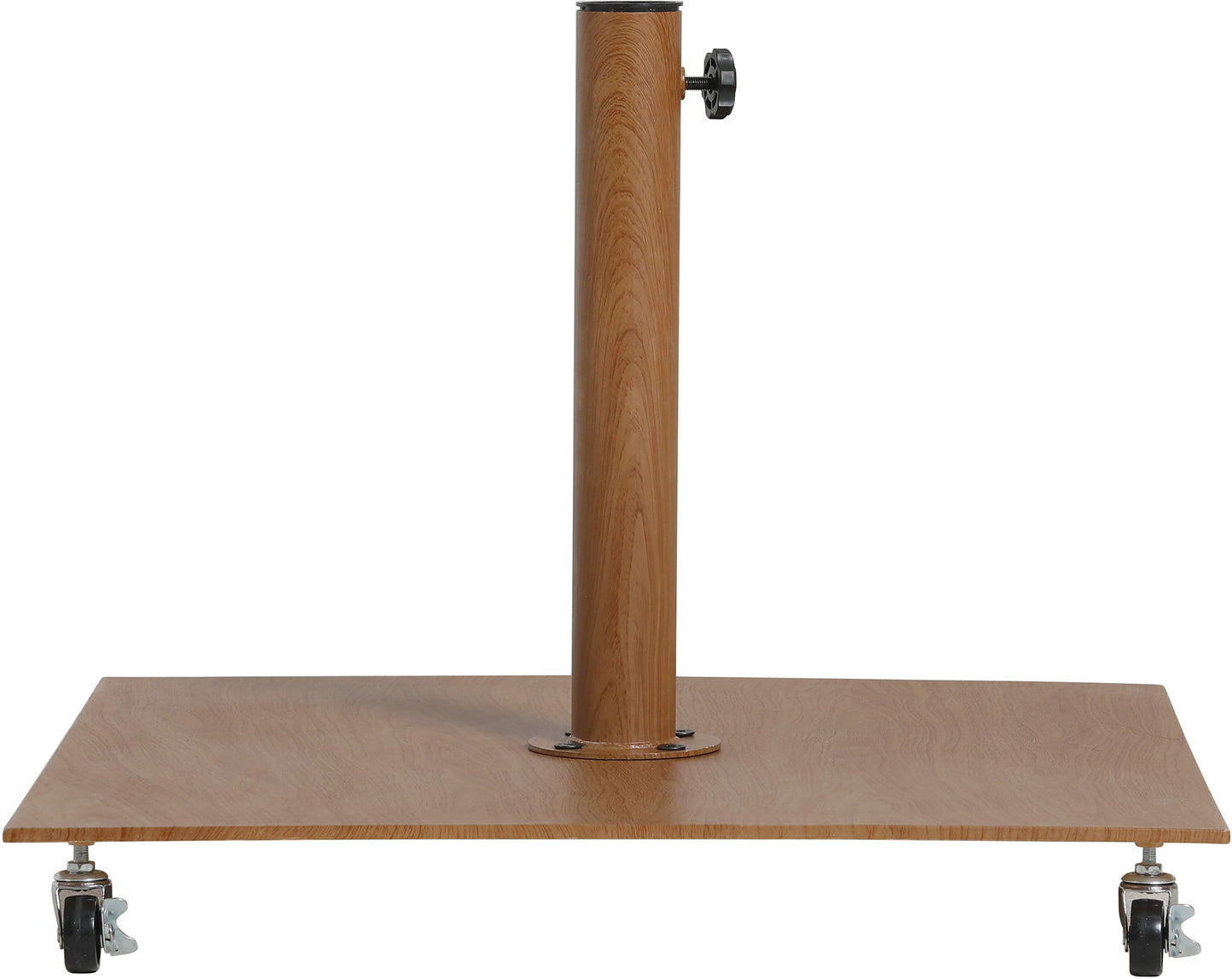 Amalfi - Aluminum Patio Umbrella - Light Brown Base / Black Pole