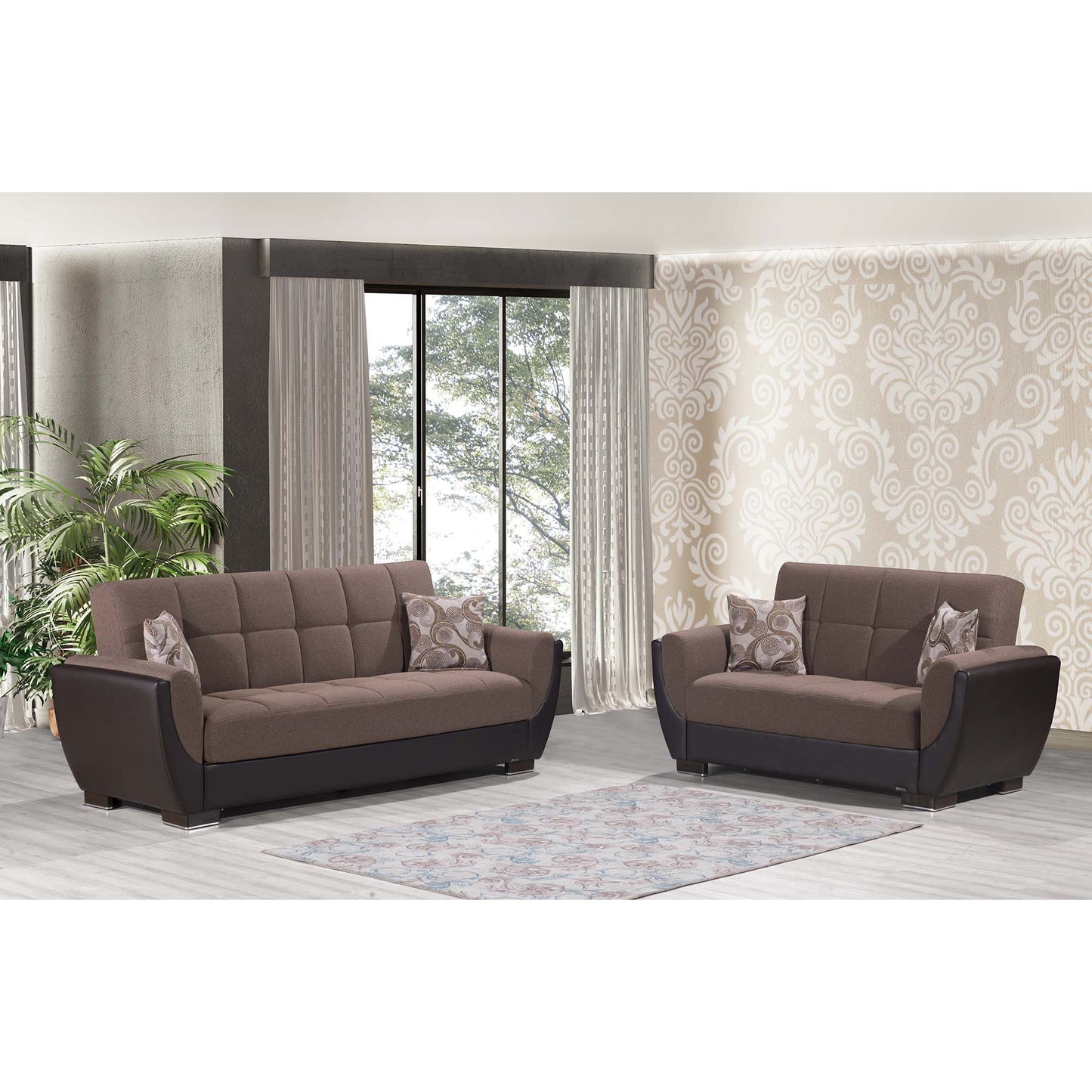 Ottomanson Armada Air - Upholstered Convertible Sofabed With Storage - Polyester