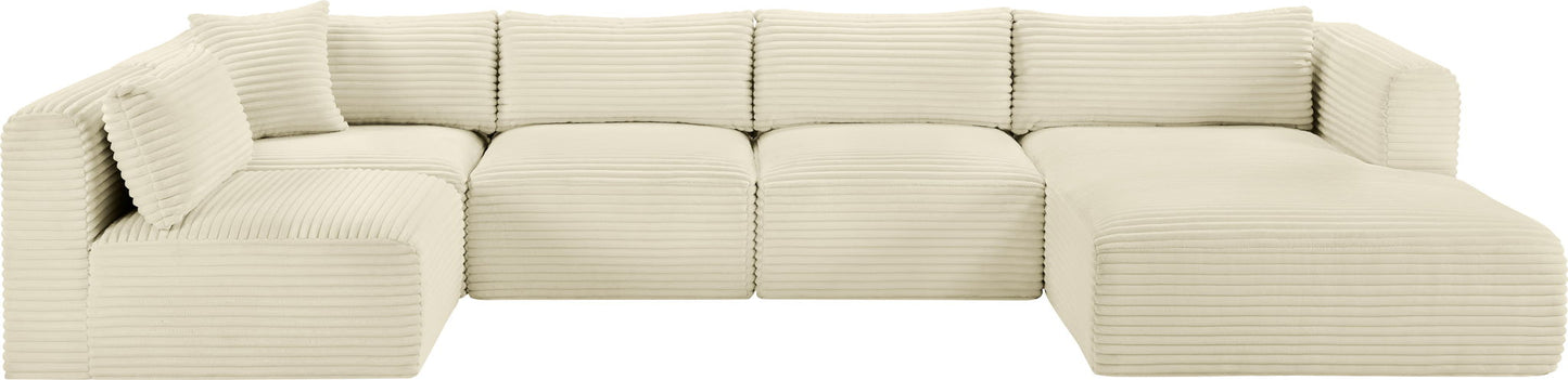 Shaggy - 5 Piece Modular U-Shaped Sectional