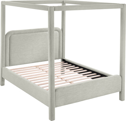 Salina - Linen Textured Fabric Upholstered Bed