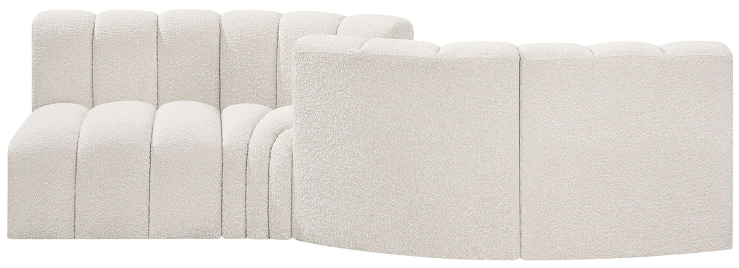 Arc - Boucle Fabric 4 Piece Sofa