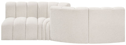 Arc - Boucle Fabric 4 Piece Sofa