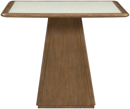 Atrium - Glass Top And Wood Base Dining Table
