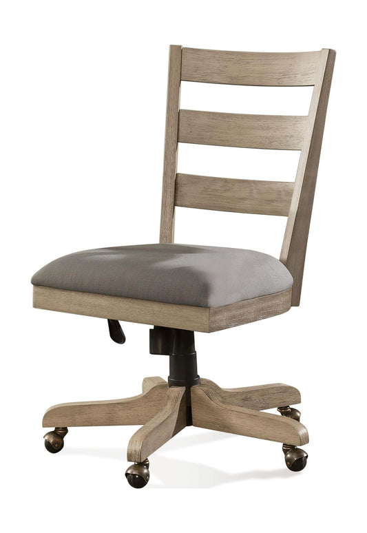 Perspectives - Wood Back Upholstered Desk Chair