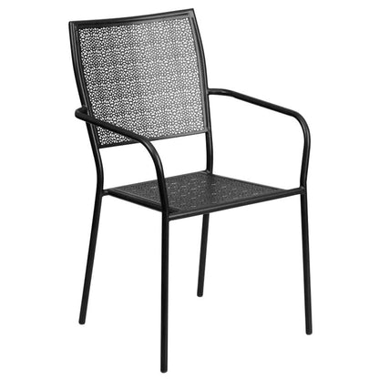 Flash Furniture - 5 Piece Patio  Set - Black