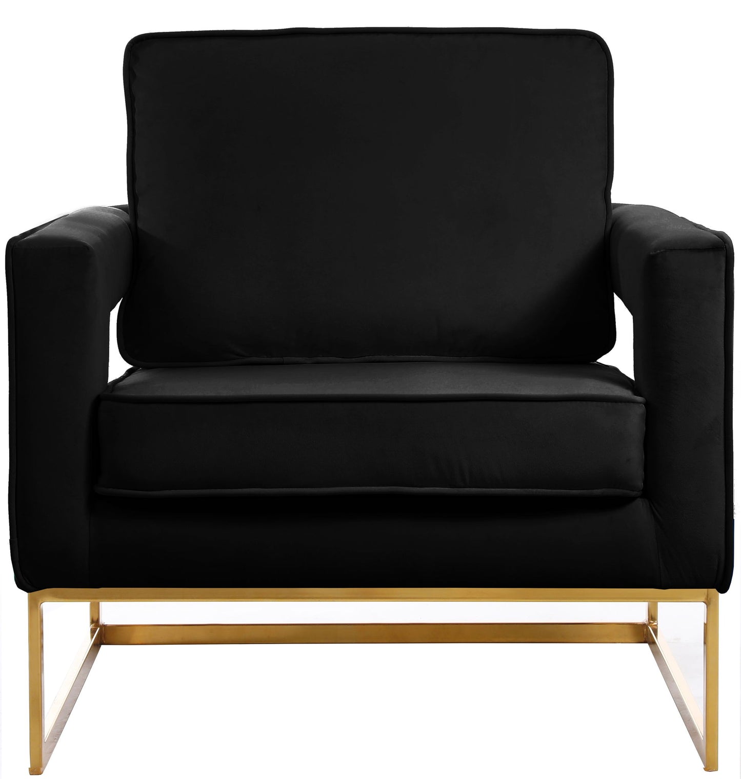 Noah - Accent Chair with Gold Legs