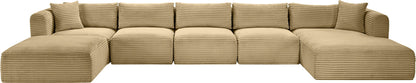 Shaggy - 6 Piece Modular Sectional With Chaise And Ottoman