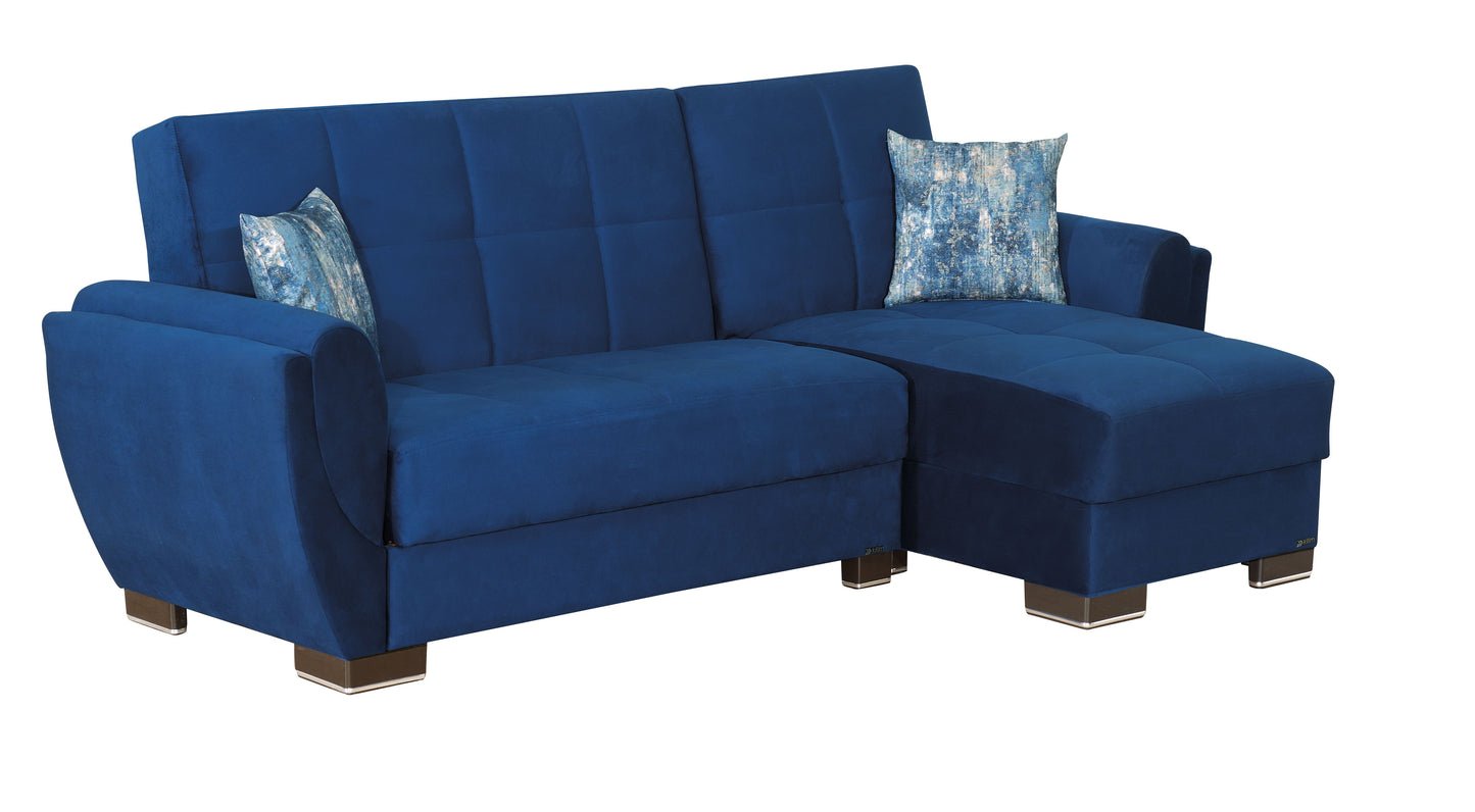 Ottomanson Armada Air - Upholstered Convertible Chaise Lounge With Storage - Microfiber