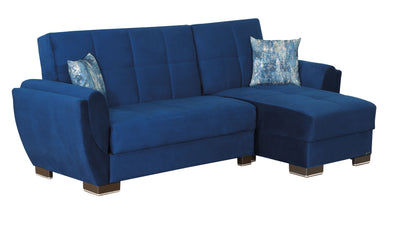 Ottomanson Armada Air - Upholstered Convertible Chaise Lounge With Storage - Microfiber